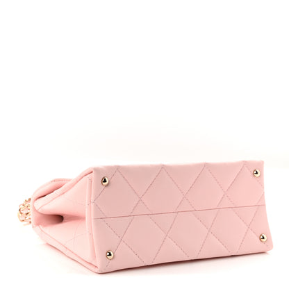 Chanel Caviar Quilted Mini Retro Twist Top Handle Flap Light Pink 4 of 11