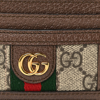 Gucci GG Supreme Monogram Ophidia Card Holder Brown 7 of 9