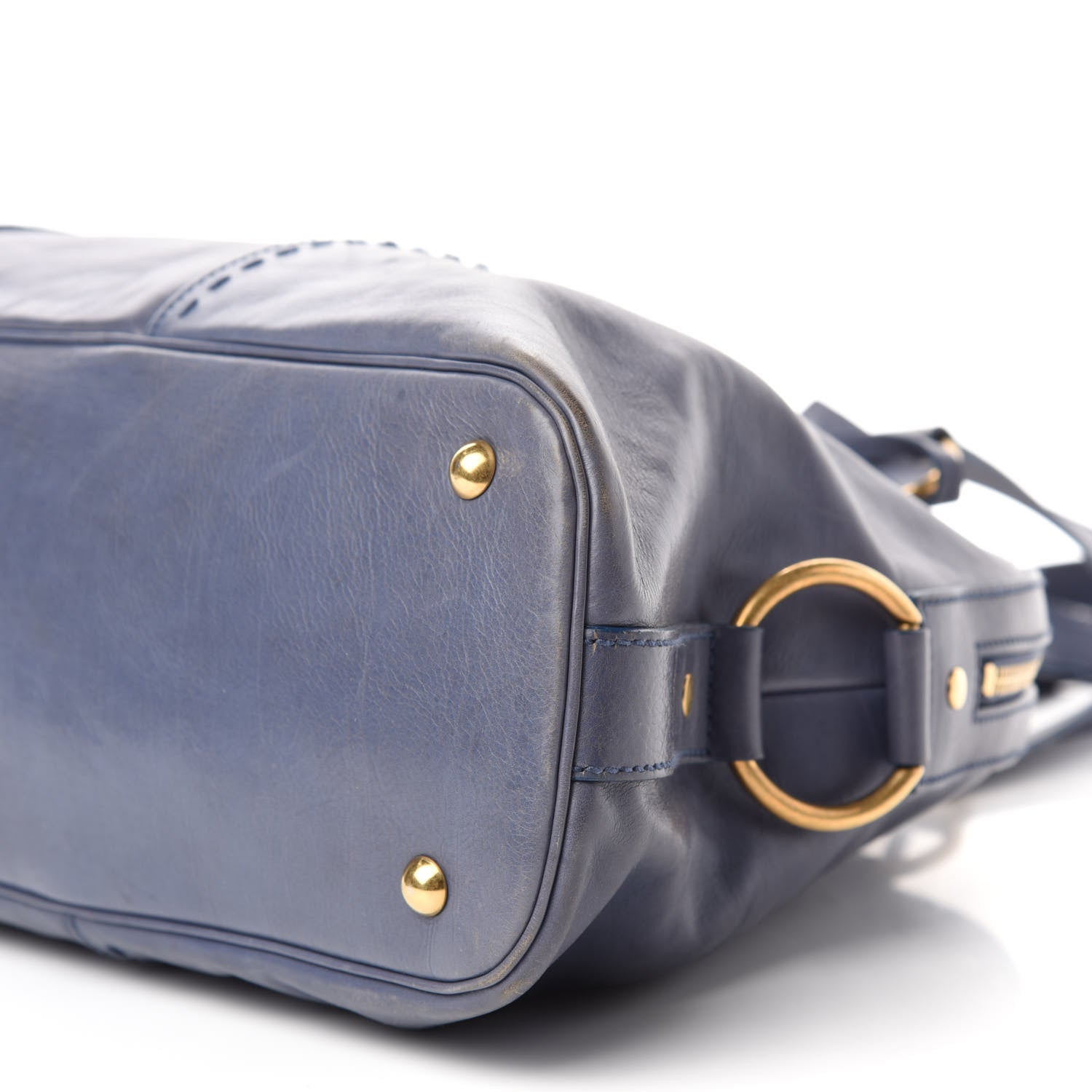 Saint Laurent Calfskin Large Muse Blue 7 of 10
