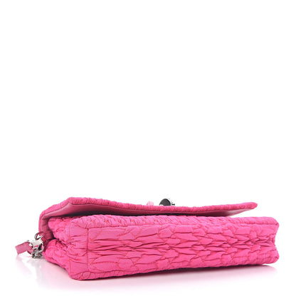 Miu Miu Faille Matelasse Crystal Flap Clutch Pink 4 of 10