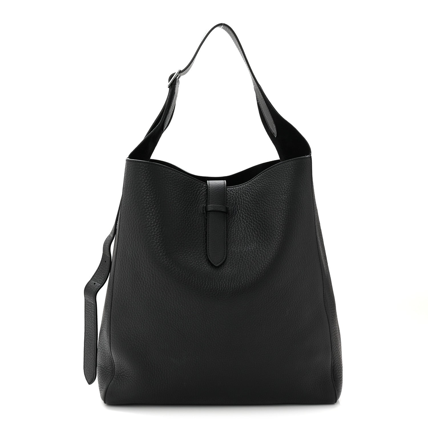 The Row Grained Calfskin Blake Hobo Black 1 of 10
