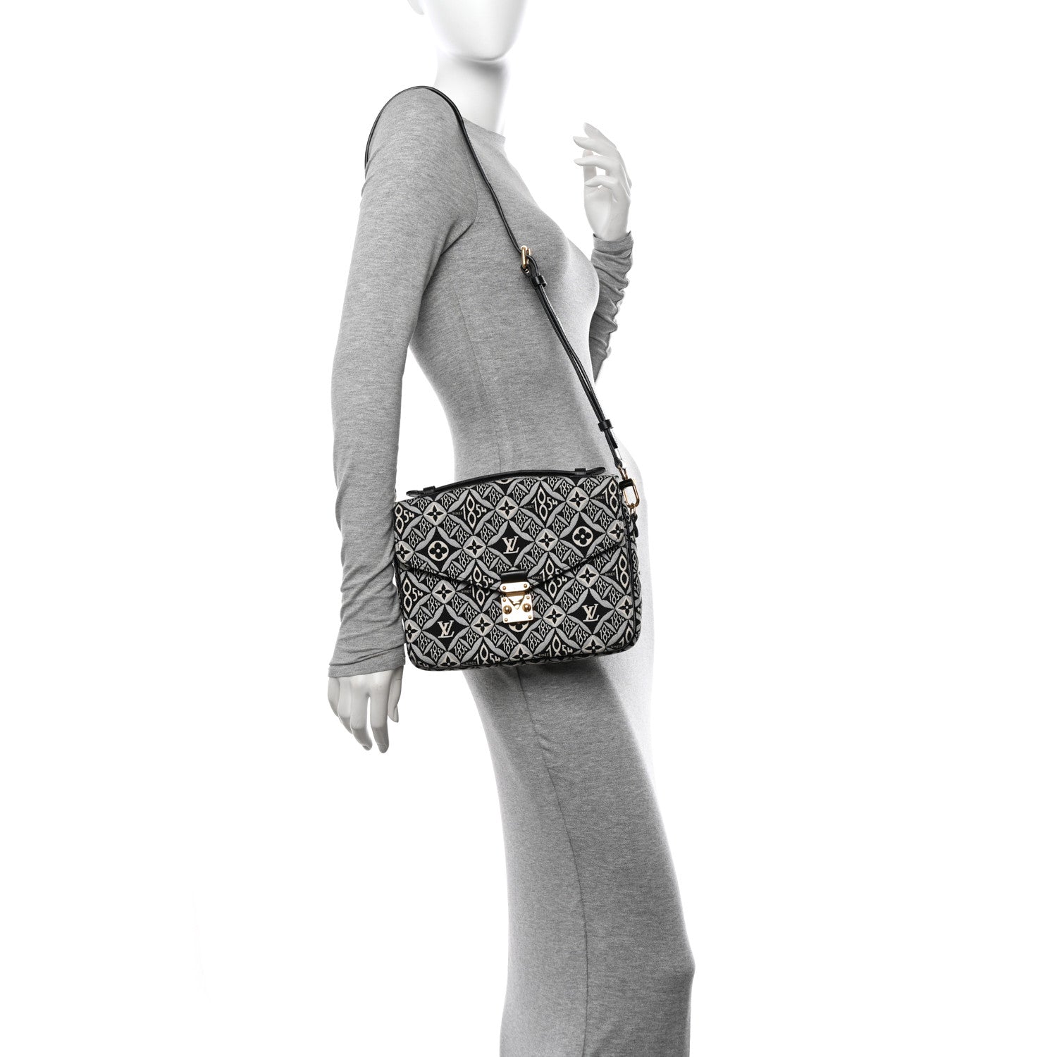 Louis Vuitton Jacquard Since 1854 Pochette Metis Grey 2 of 10