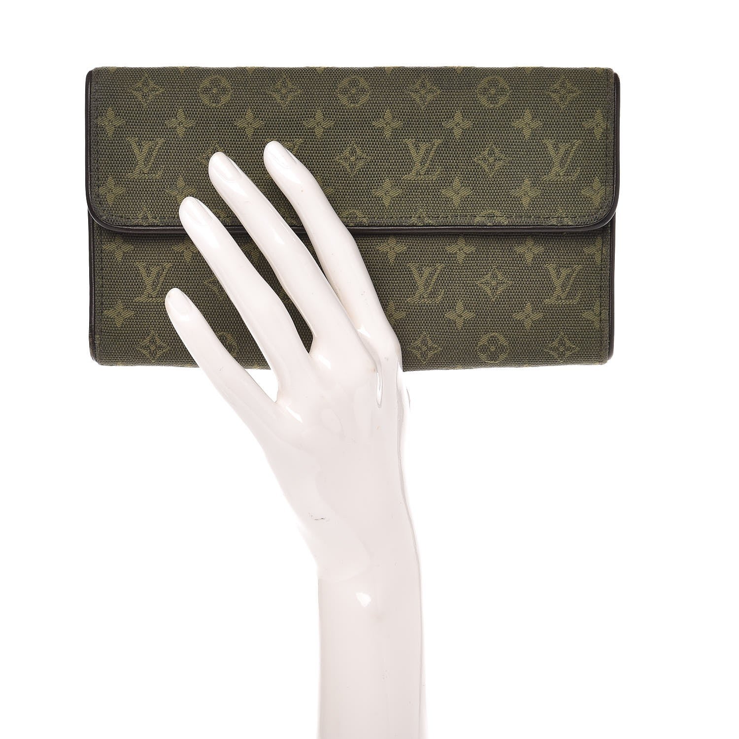 Louis Vuitton Mini Monogram Porte Tresor International Wallet Kaki 2 of 12