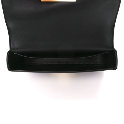 Celine Shiny Calfskin Triomphe Chain Shoulder Bag Black 5 of 12