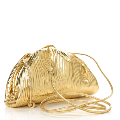 Bottega Veneta Metallic Bark Calfskin The Mini Pouch Gold 3 of 10