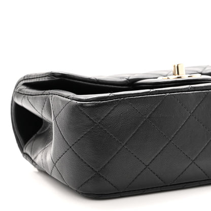 Chanel Lambskin Quilted Mini Top Handle Rectangular Flap Black 9 of 11