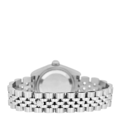 Rolex Stainless Steel 18K White Gold Diamond 26mm Oyster Perpetual Datejust Watch Silver Jubilee 179174 3 of 4