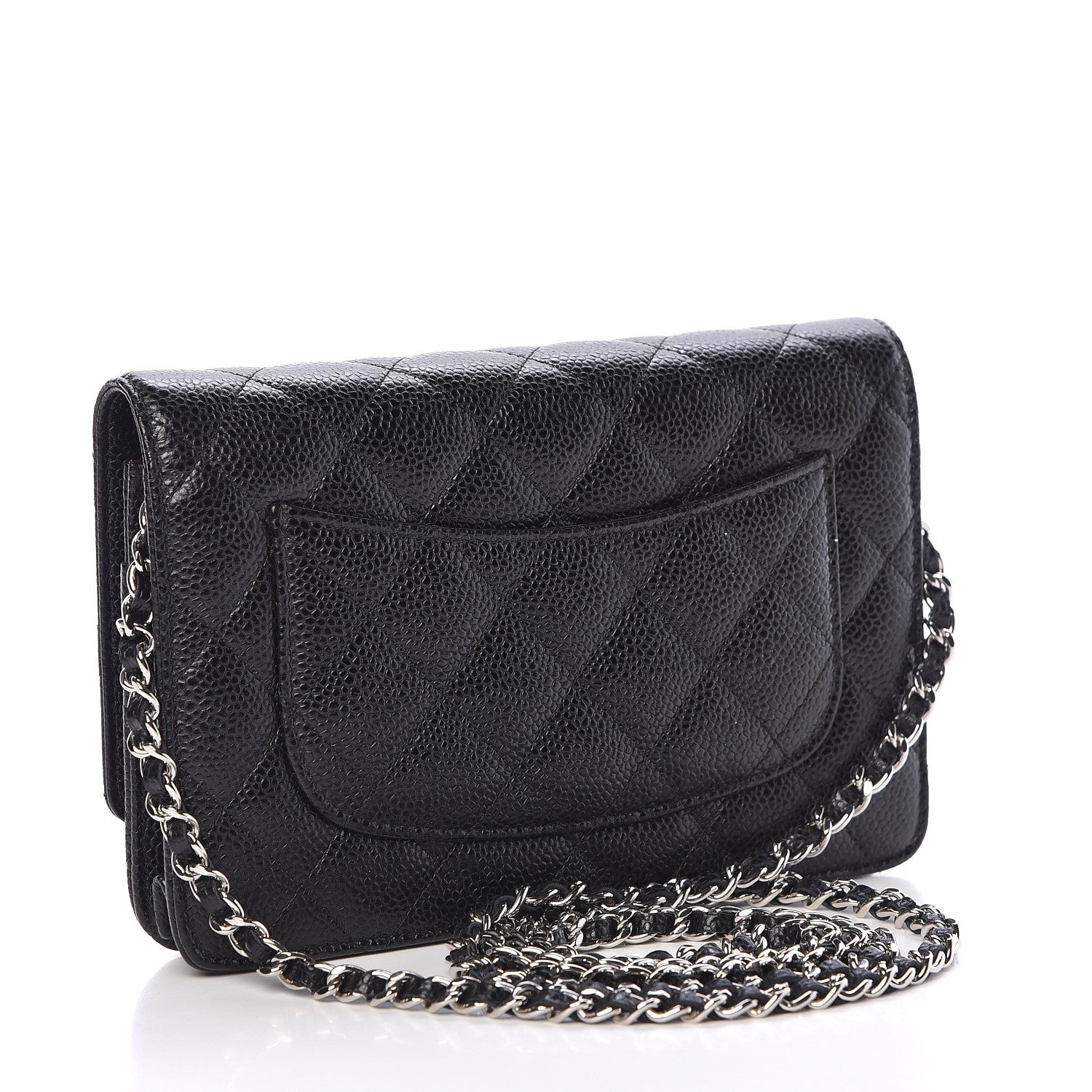 Chanel Caviar Quilted Wallet On Chain WOC Black 3 of 12