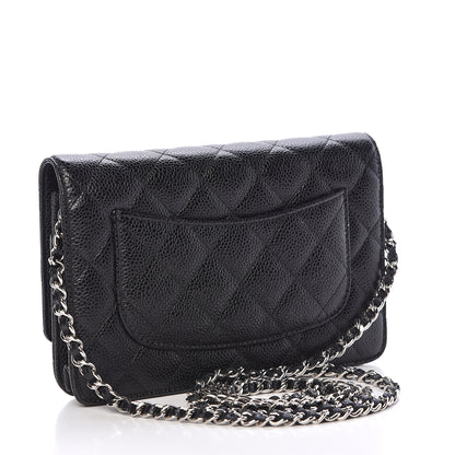 Chanel Caviar Quilted Wallet On Chain WOC Black 3 of 12