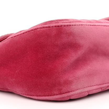 Gucci Velvet Matelasse Small GG Marmont Shoulder Bag Light Raspberry Rose 9 of 13