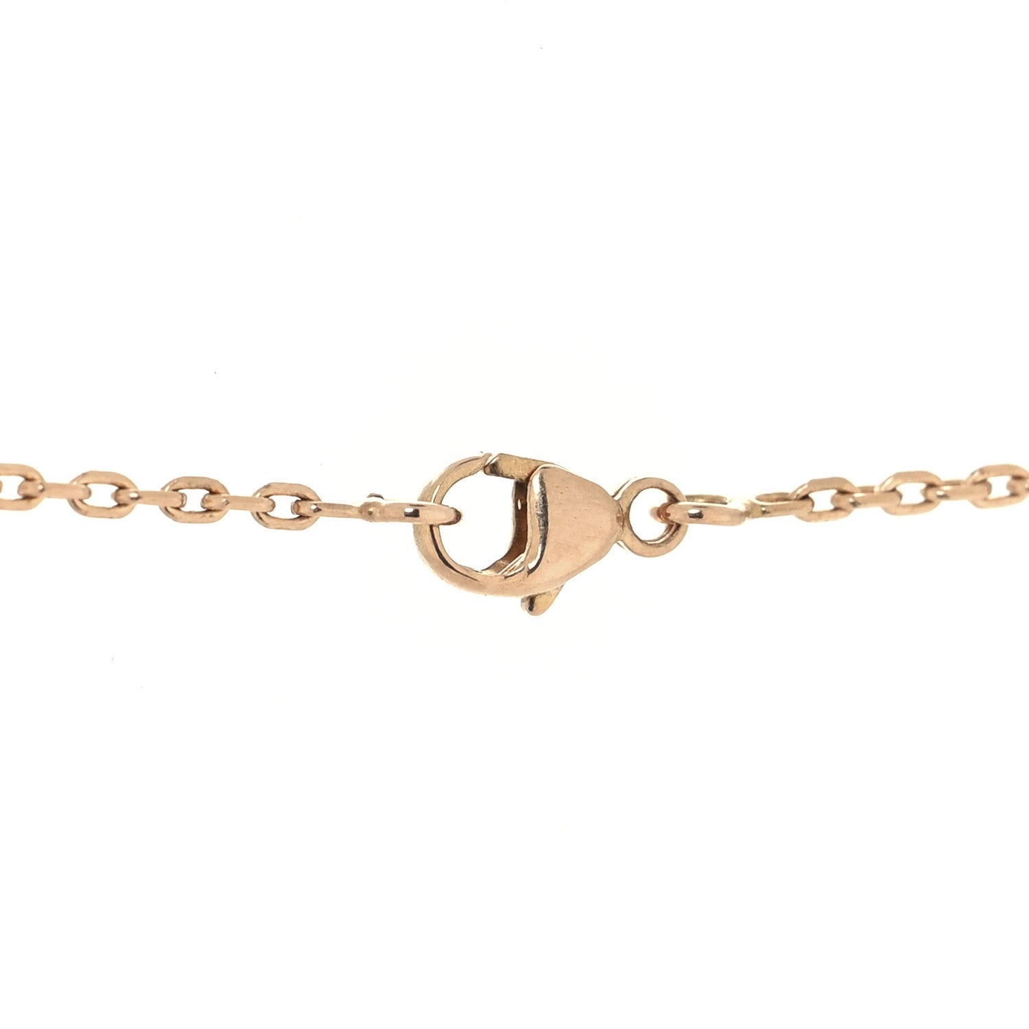Hermes Lacquered Rose Gold Pop H Pendant Necklace White 4 of 5