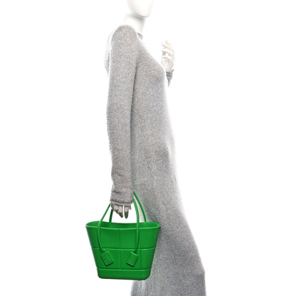 Bottega Veneta Rubber Maxi Intrecciato Mini Arco Grass 2 of 9