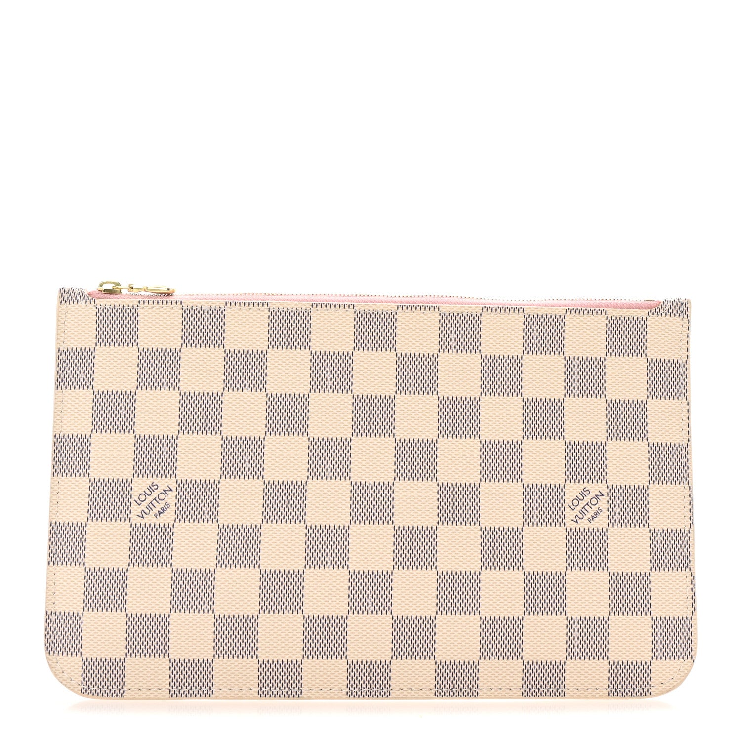 Louis Vuitton Damier Azur Neverfull MM GM Pochette Rose Ballerine 1 of 6