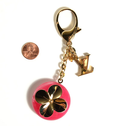 Louis Vuitton Acetate Hollow Flower Bag Charm Fuchsia 2 of 7