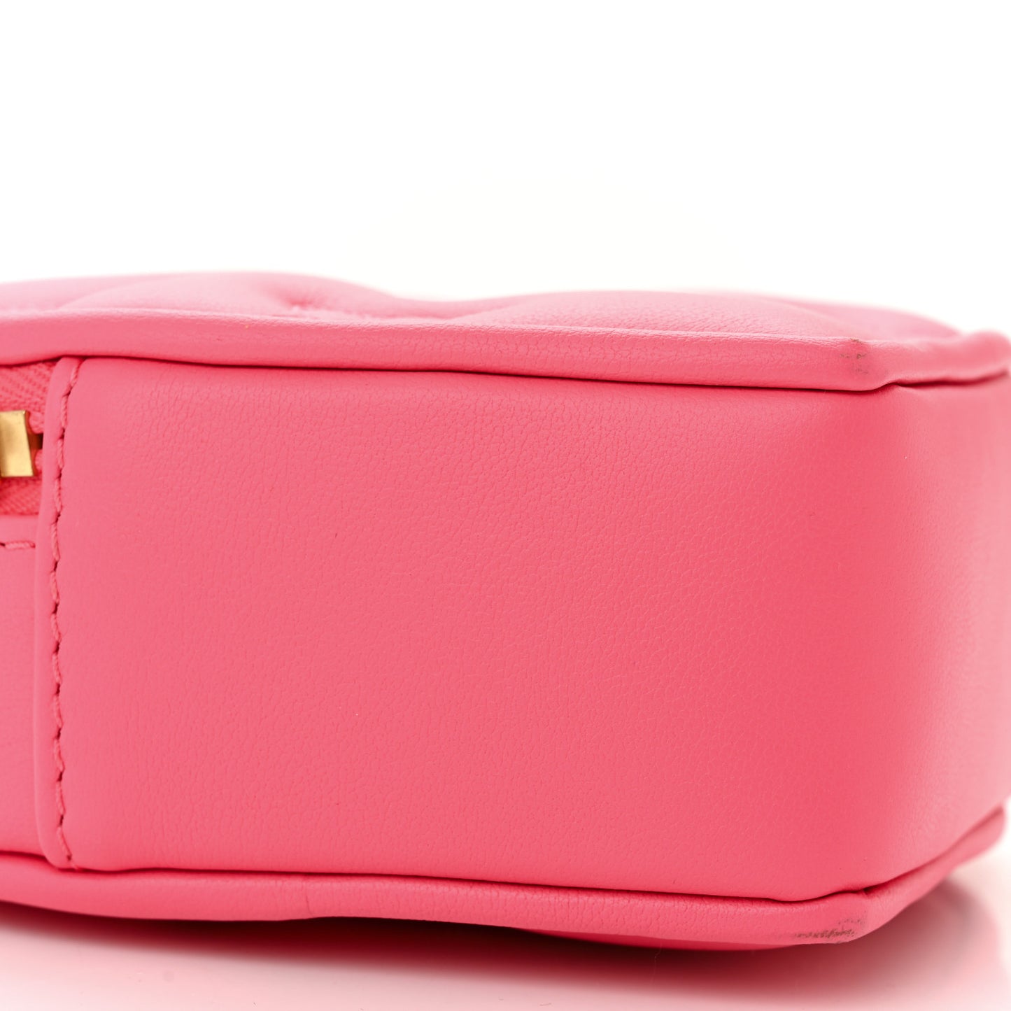 Calfskin Embroidered Monogram Pop My Heart Bag Pouch Dragon Fruit Pink
