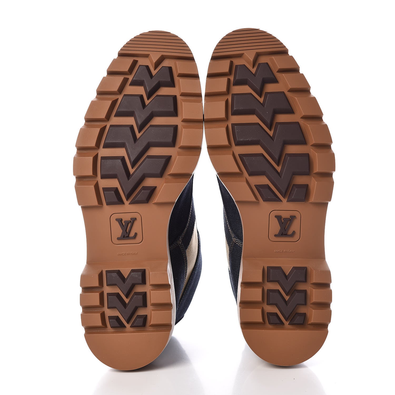 Louis Vuitton Denim Mens Oberkampf Ankle Boots 10 Marine 5 of 7