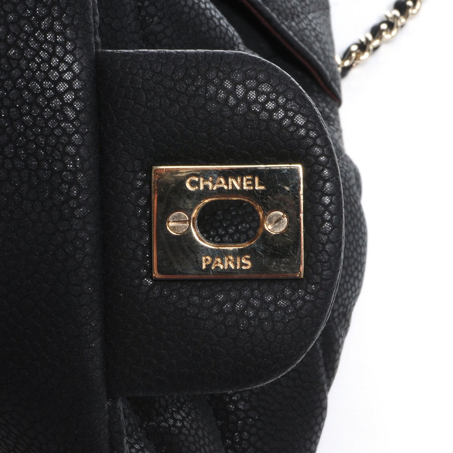 Chanel Iridescent Caviar Flap Clutch Bag Black 5 of 8
