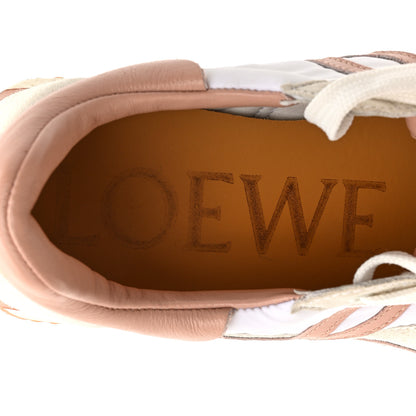 Loewe Nylon Suede Flow Runner Sneakers 38 White Powder 9 of 11