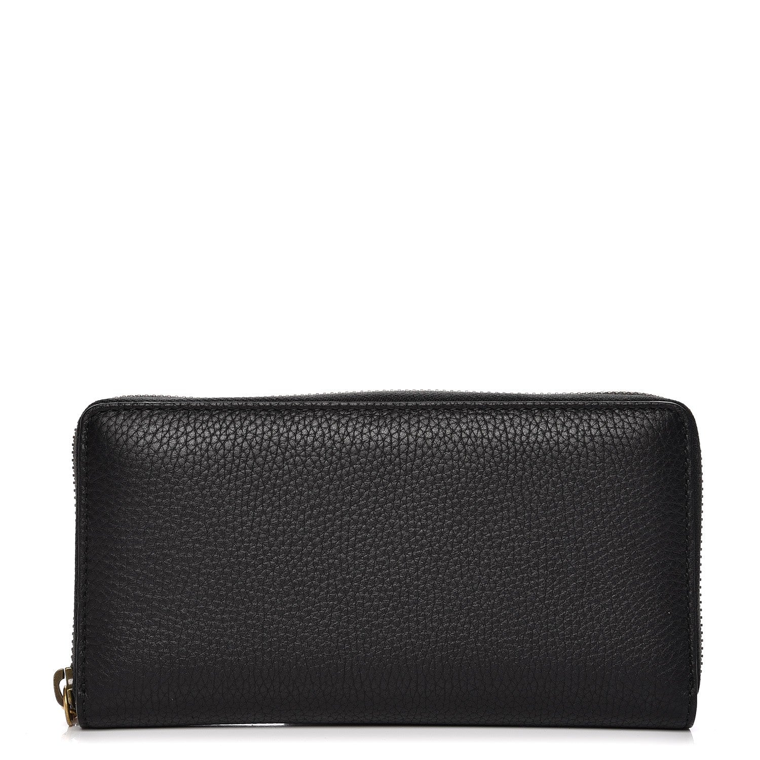 Gucci Cellarius Calfskin GG Marmont Charm Zip Around Wallet Black 1 of 8