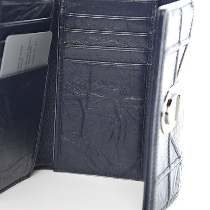 Christian Dior Lambskin Diorama Elancee Wallet Dark Marine 6 of 12