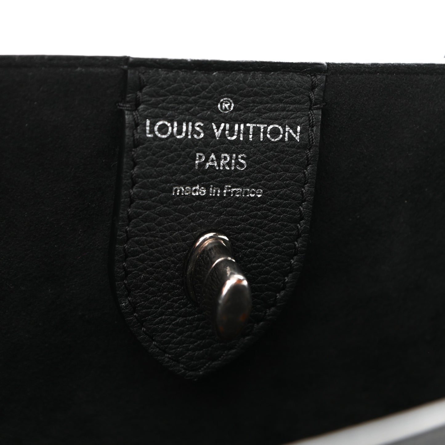Calfskin Lockme Cabas Black