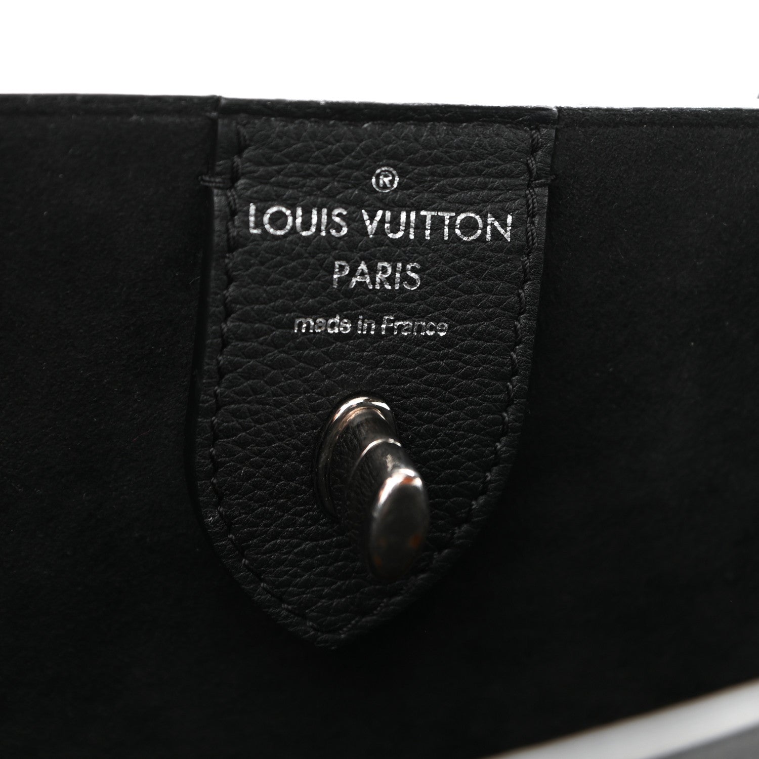 Louis Vuitton Calfskin Lockme Cabas Black 6 of 13