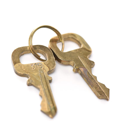 Louis Vuitton Brass Lock and 2 Keys Set #319 5 of 5