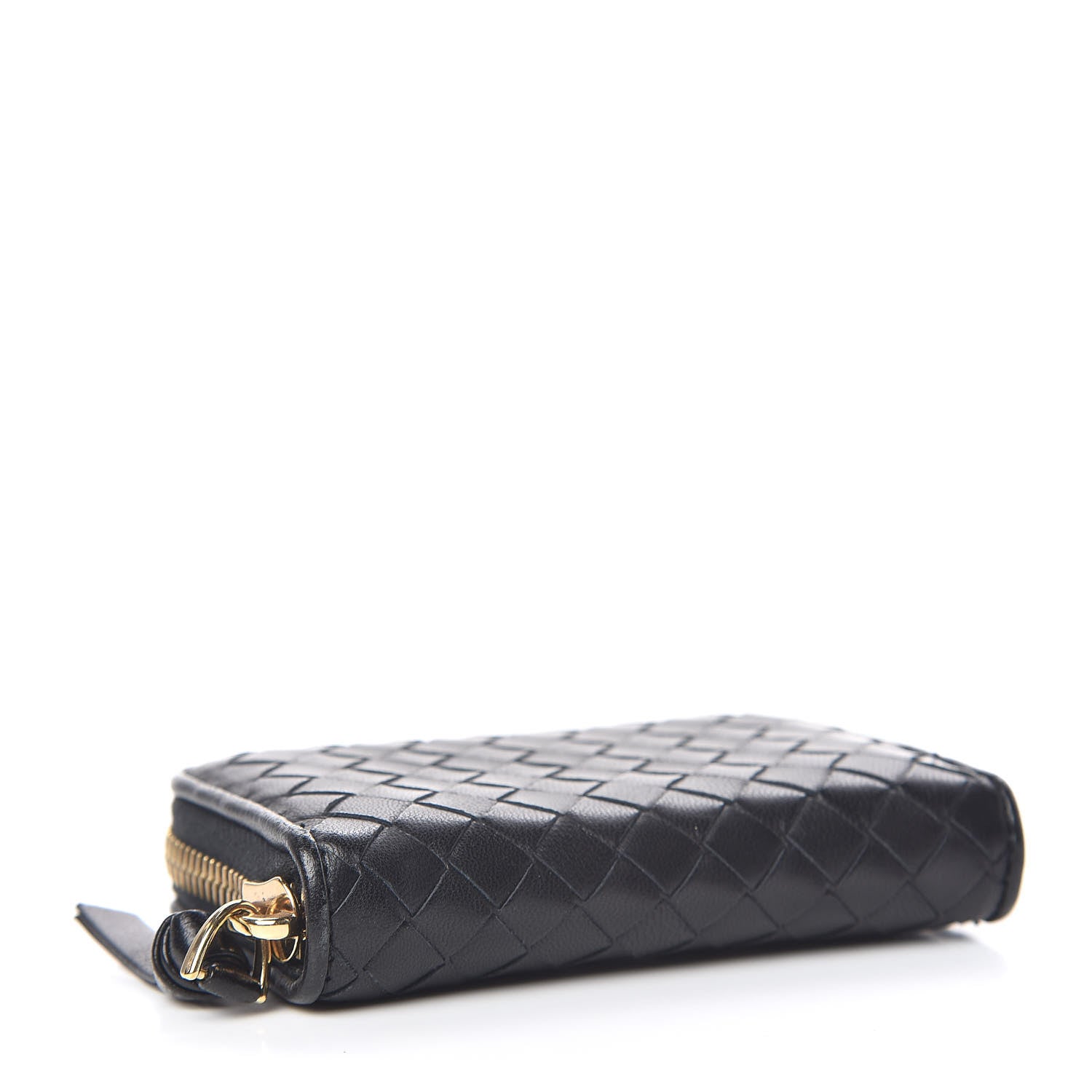 Bottega Veneta Nappa Intrecciato Zip Around Coin Purse Black 4 of 8