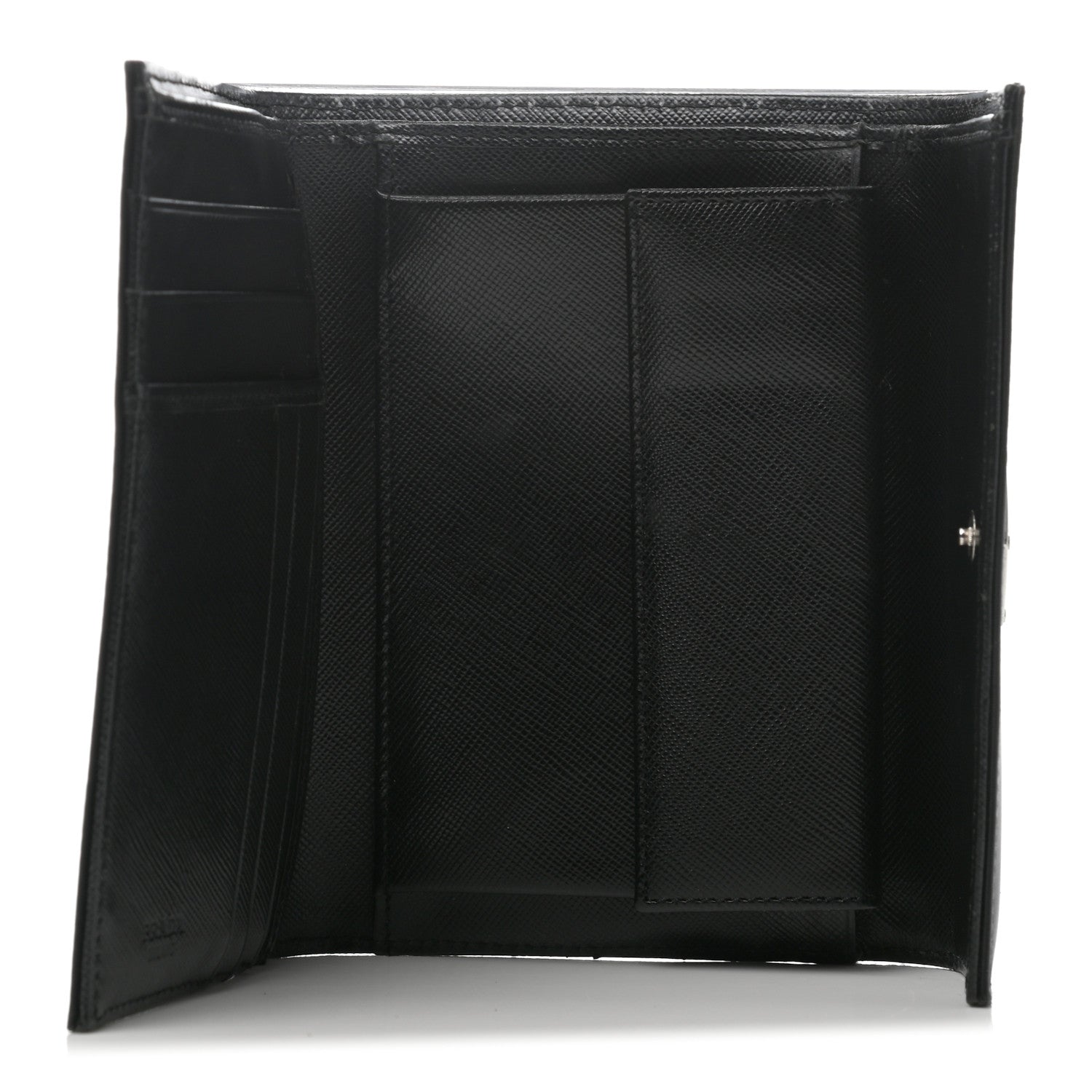 Prada Tessuto Nylon Saffiano Wallet Black 4 of 7