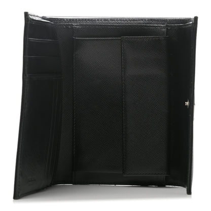 Prada Tessuto Nylon Saffiano Wallet Black 4 of 7