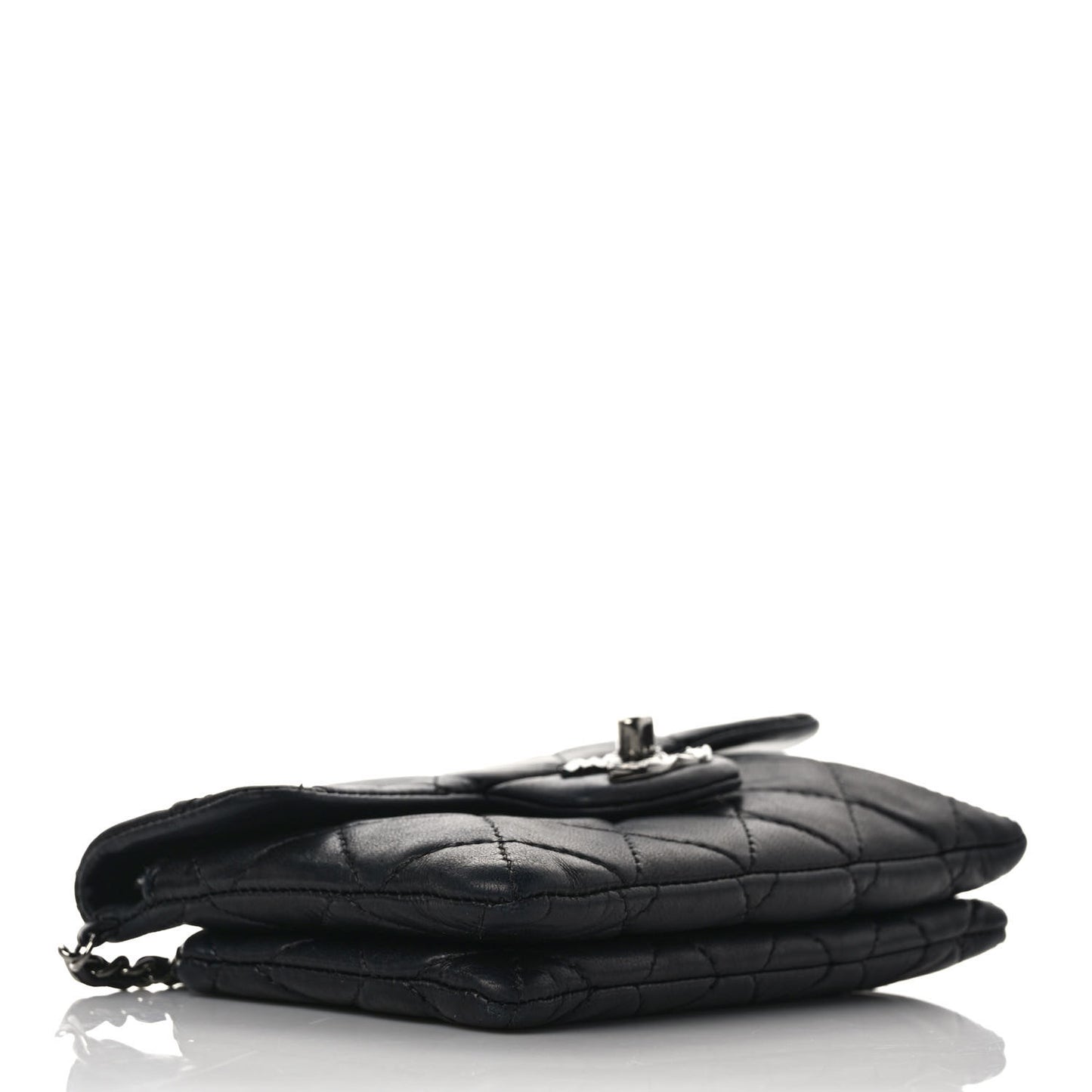 Lambskin Quilted Mini Mineral Nights Flap Crossbody Bag Black