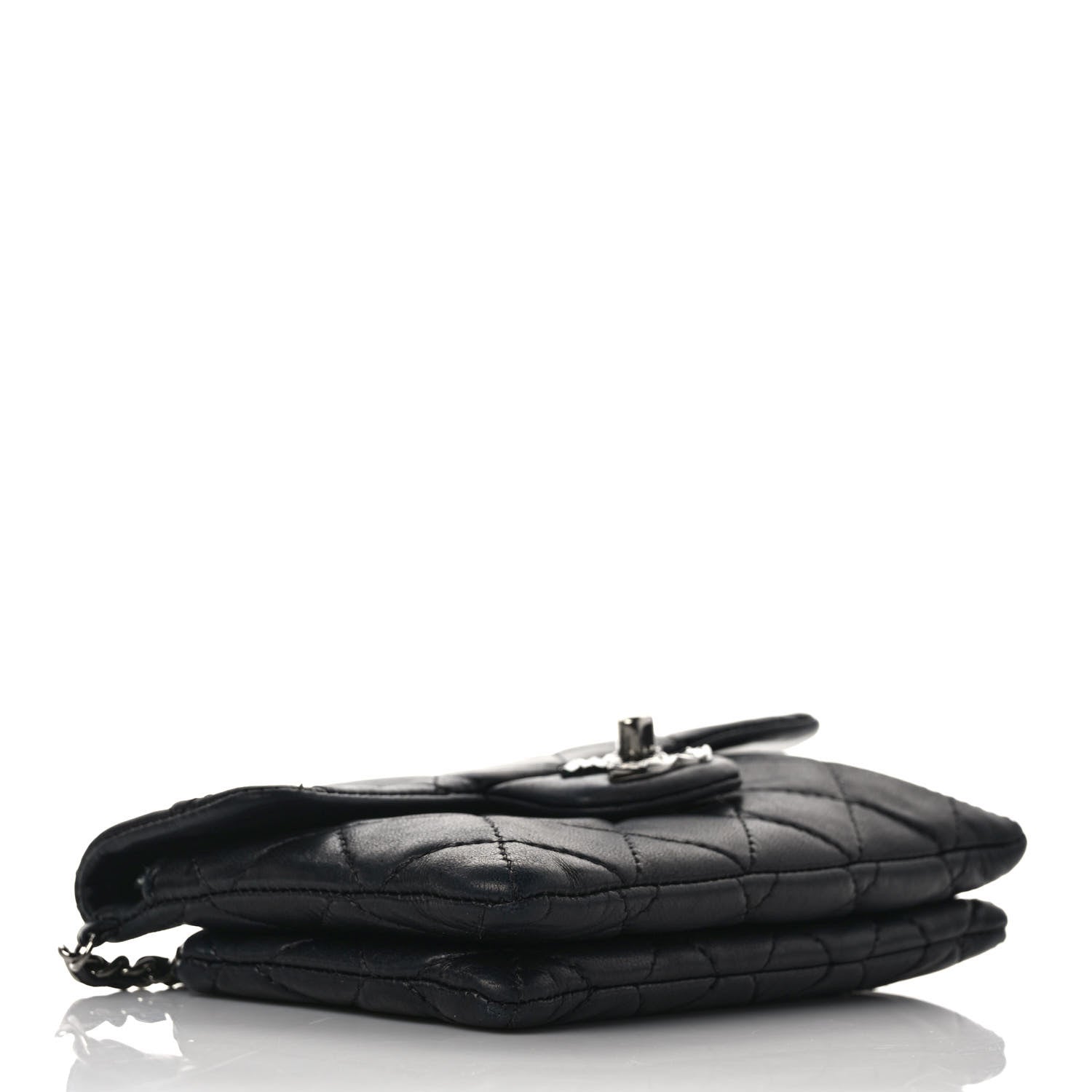 Chanel Lambskin Quilted Mini Mineral Nights Flap Crossbody Bag Black 3 of 8