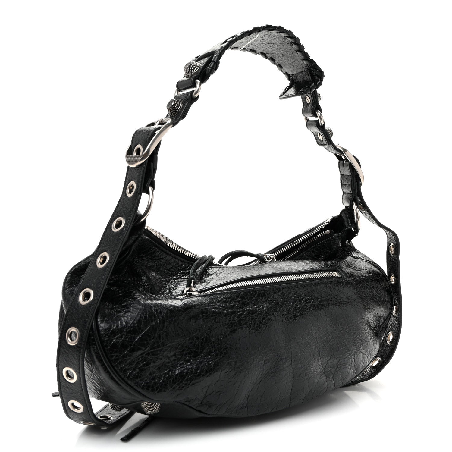 Balenciaga Agneau Arena Small Le Cagole Shoulder Bag Black 4 of 11