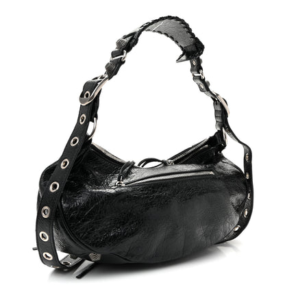 Balenciaga Agneau Arena Small Le Cagole Shoulder Bag Black 4 of 11