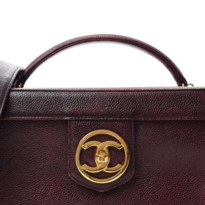 Chanel Caviar Vanity Case Burgundy 15 of 15