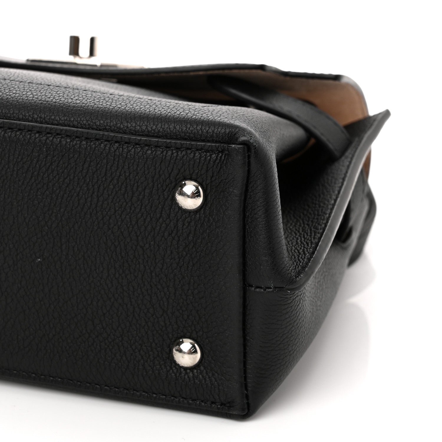 Louis Vuitton Calfskin Lockme Ever BB Black 9 of 10