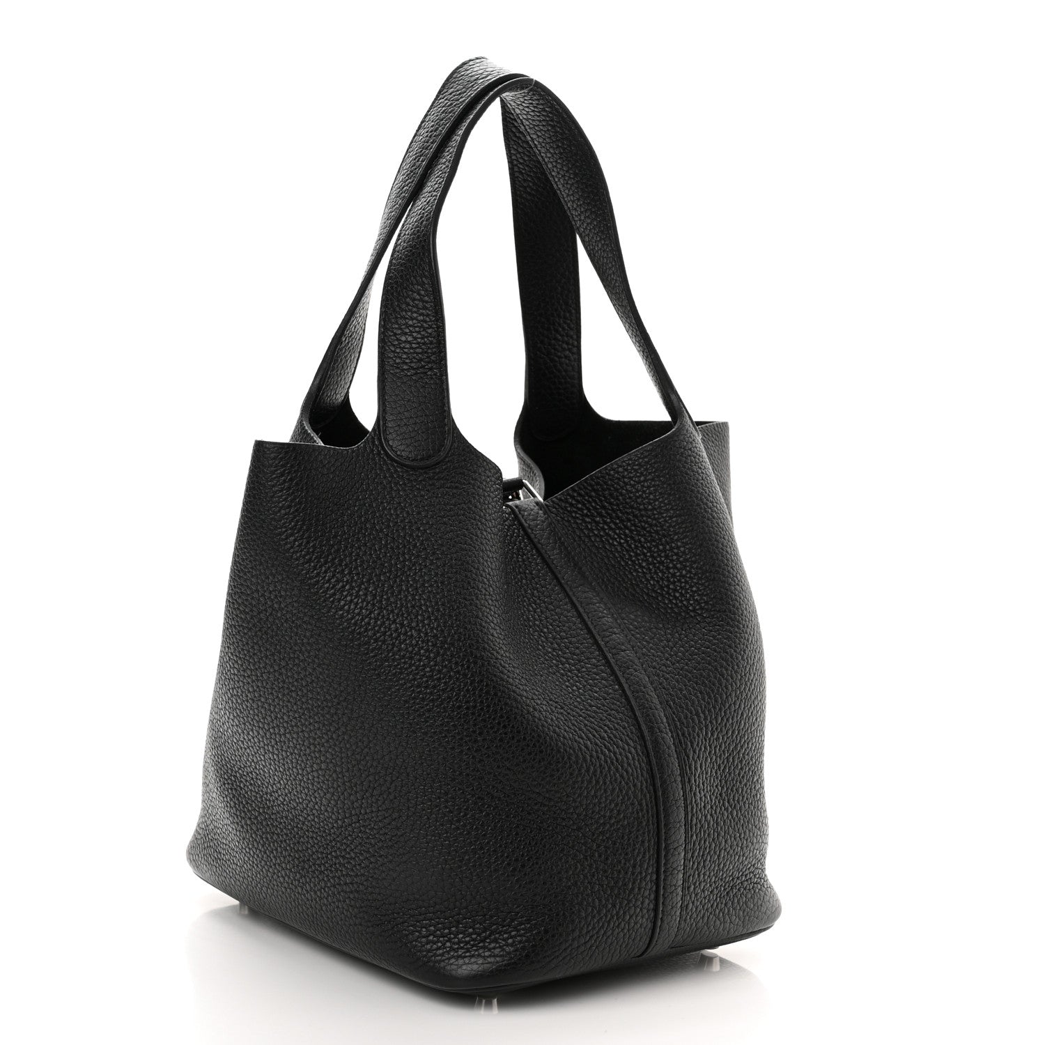 Hermes Taurillon Clemence Picotin Lock 22 MM Black 3 of 11