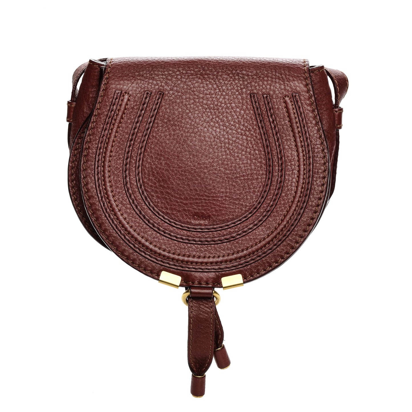Calfskin Mini Marcie Round Crossbody Bag