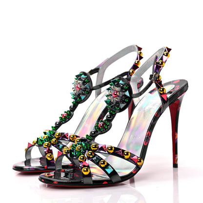 Christian Louboutin Patent Goldora 100 Sandals 41 Multicolor 3 of 8