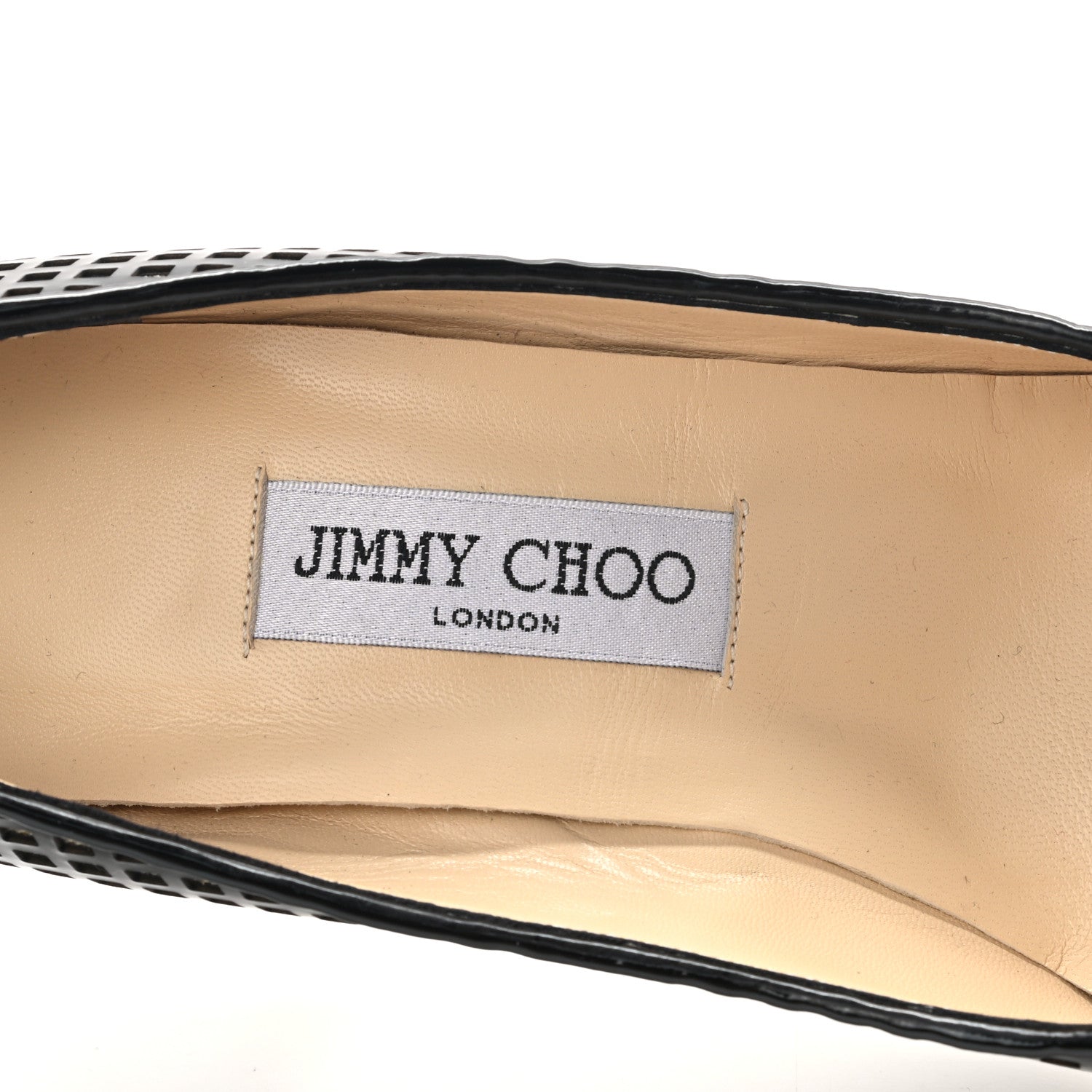 Jimmy Choo Mesh Patent Pumps 40 Black 7 of 7