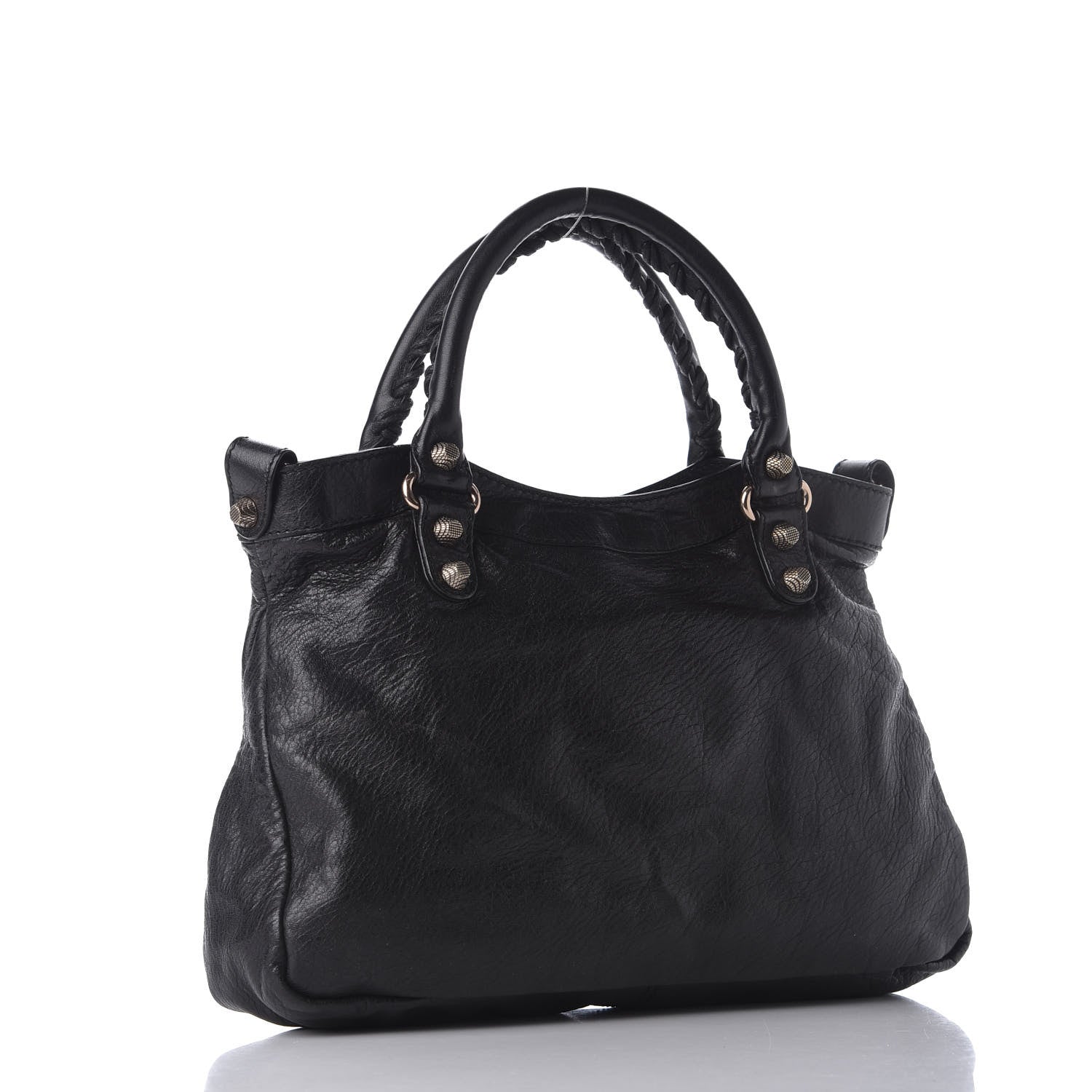 Balenciaga Agneau Giant 12 Rose Gold Hardware Town Black 2 of 8