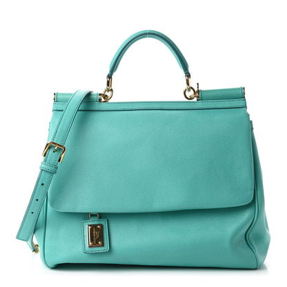 Dolce & Gabbana Dauphine Large Miss Sicily Satchel Light Blue 1 of 9