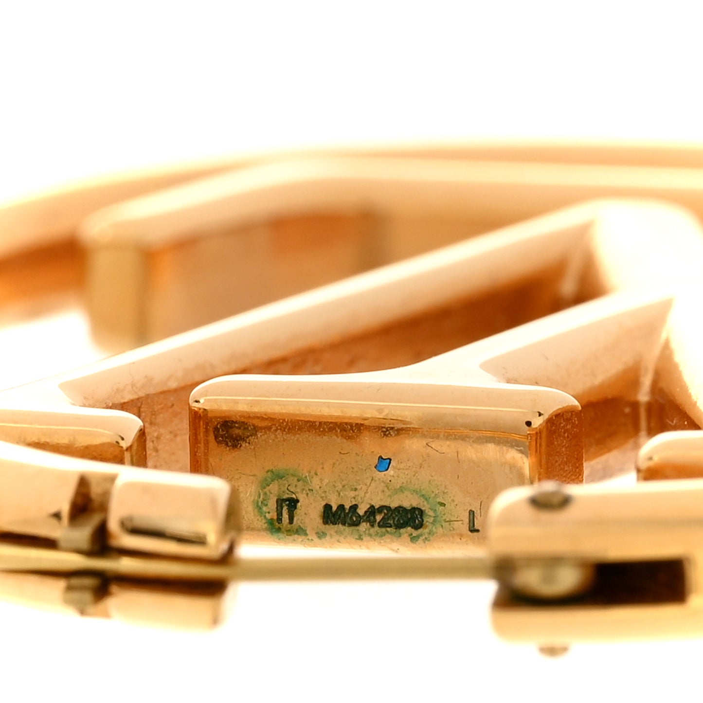 Metal Louise Hoop Earrings Gold
