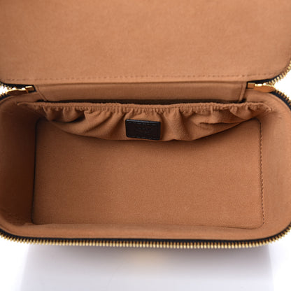 MCM Visetos Vanity Case Cognac Black 7 of 9