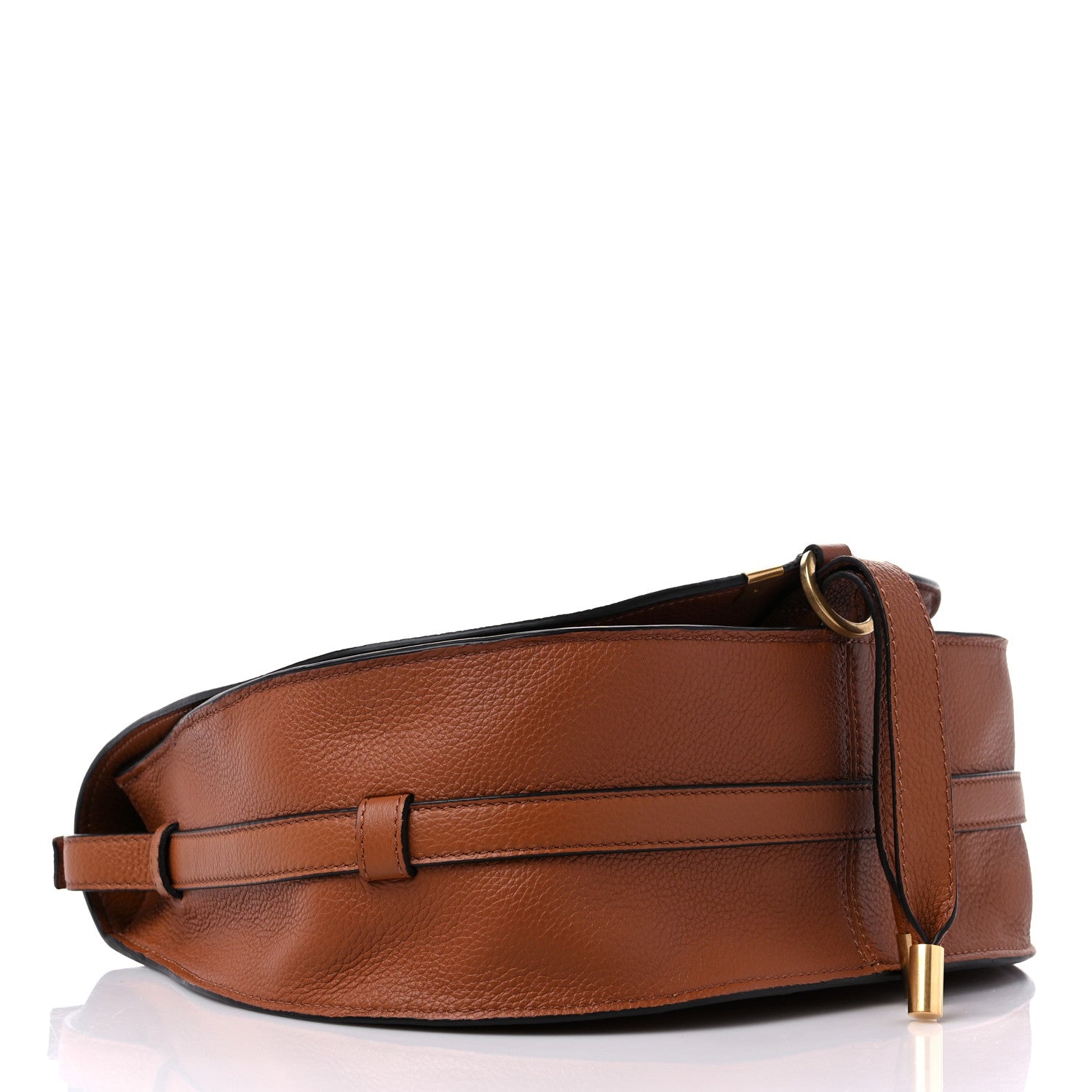 Chloe Calfskin Medium Marcie Round Crossbody Bag Tan 4 of 10