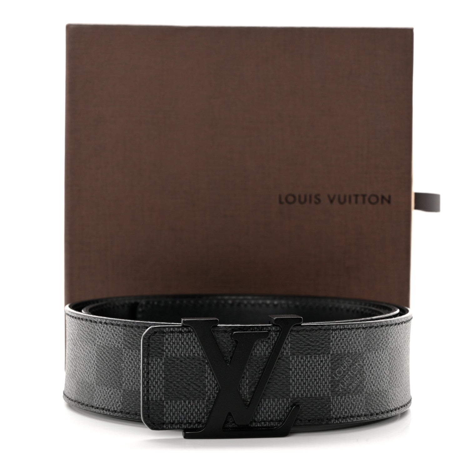 Louis Vuitton Damier Graphite 40mm LV Initiales Belt 90 36 8 of 8