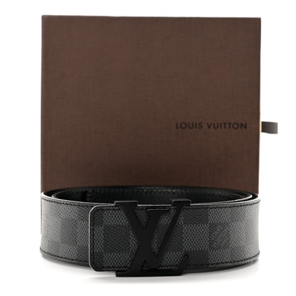 Louis Vuitton Damier Graphite 40mm LV Initiales Belt 90 36 8 of 8