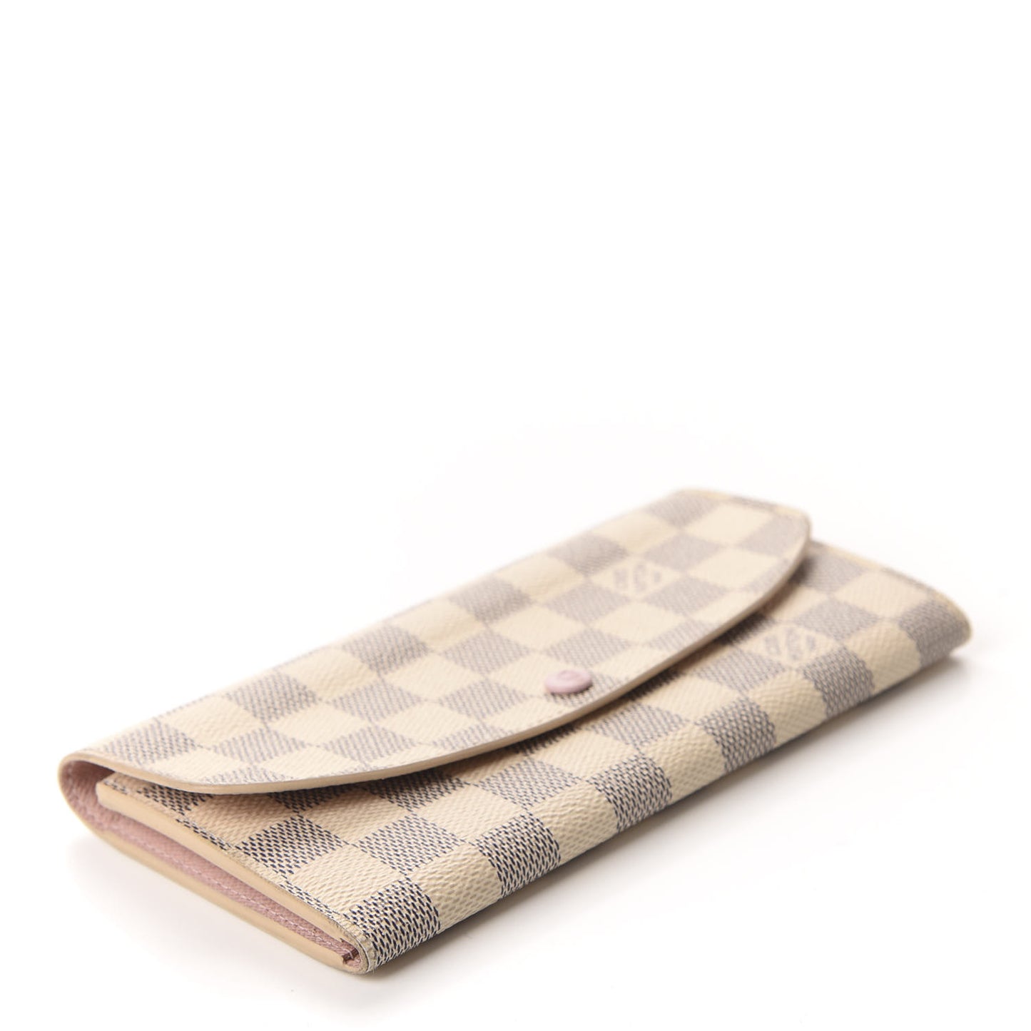 Damier Azur Emilie Wallet Rose Ballerine