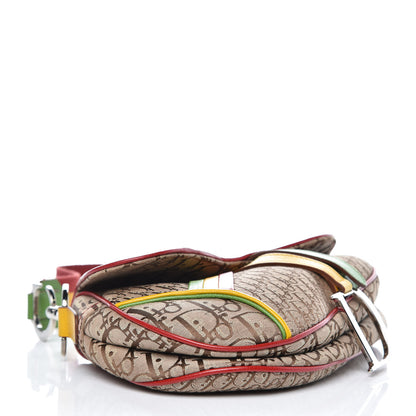 Christian Dior Monogram Rasta Saddle Bag Beige 4 of 8