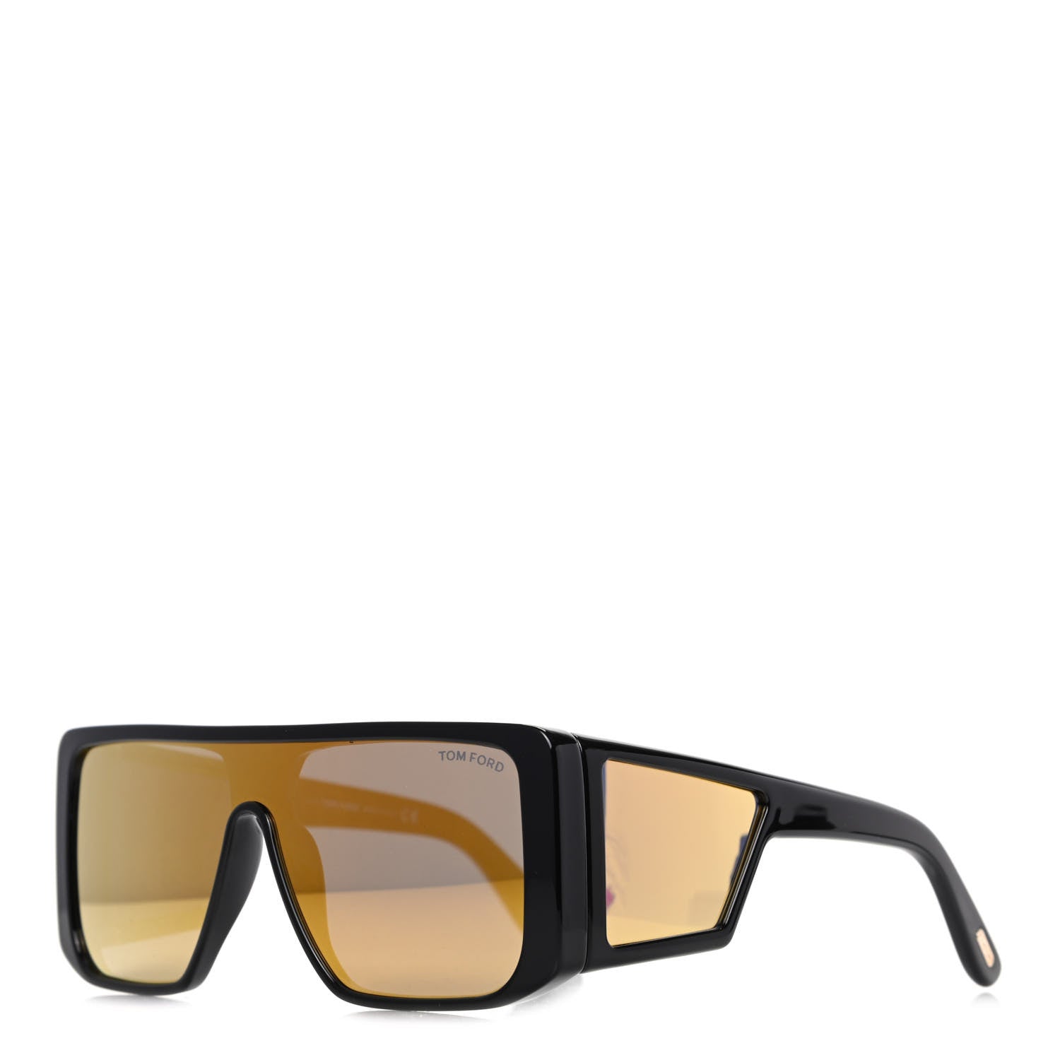 Tom Ford Square Atticus Sunglasses TF710 Black Gold 1 of 8